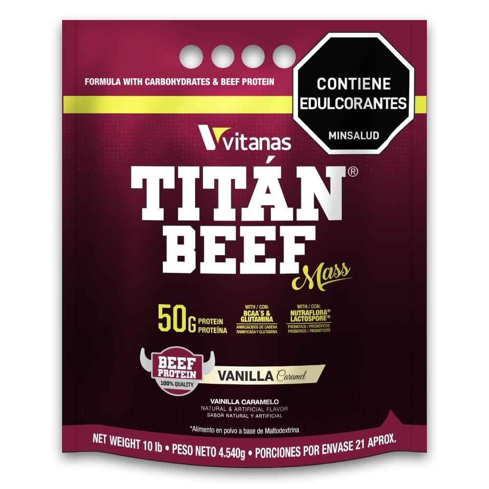TITAN BEEF MASS x 10 LB – Vainilla Caramelo