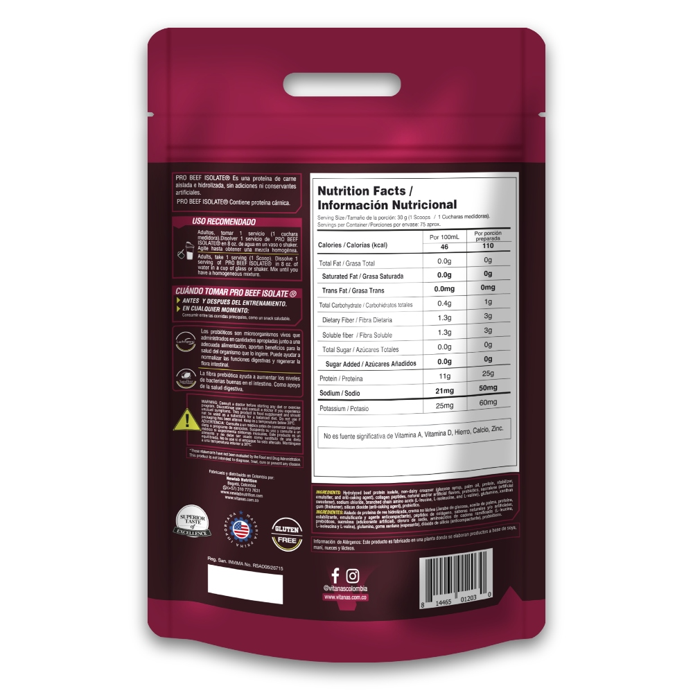 Pro Beef Isolate 5LB –Vainilla