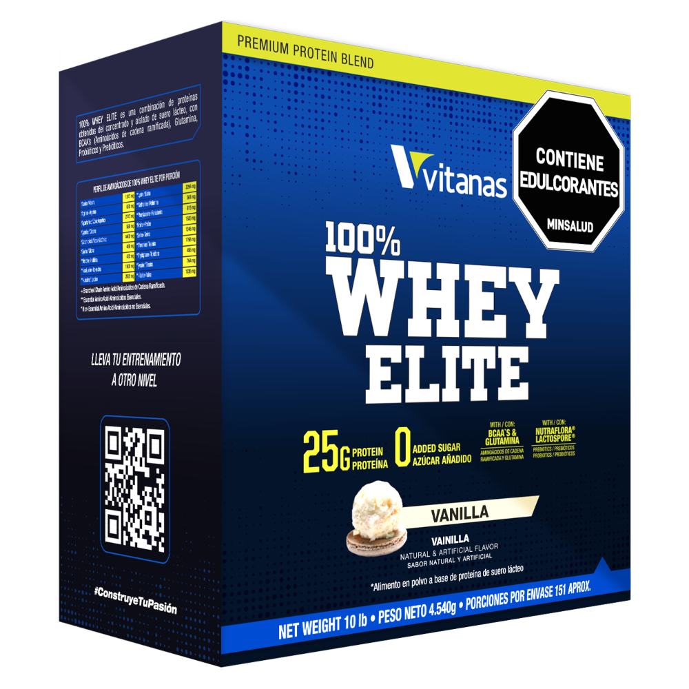 100% Whey Elite 10LB – Vainilla